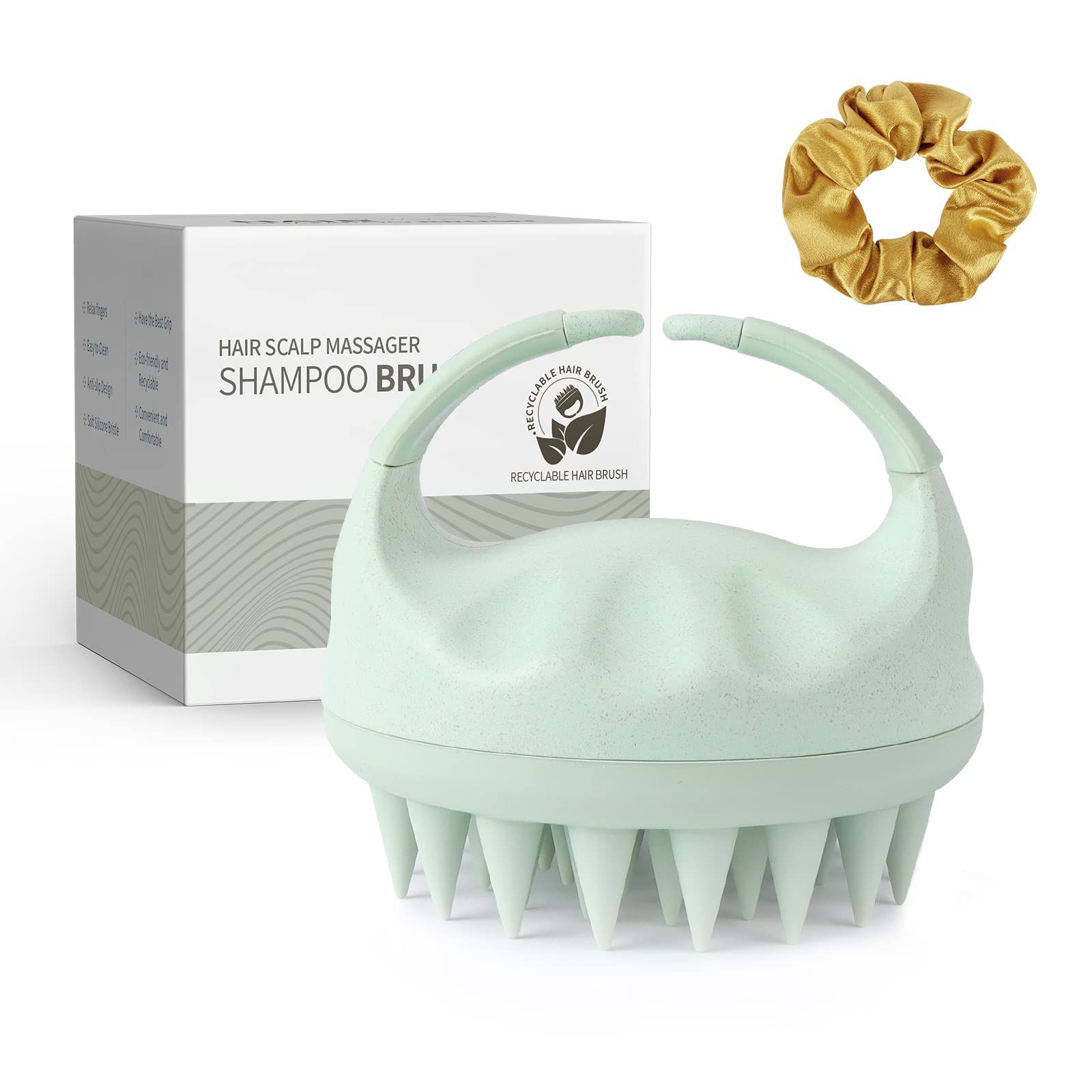 Sndyi silicone scalp massager shampoo brush
